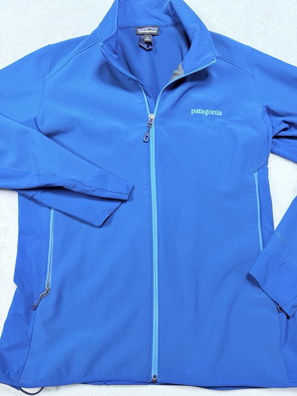Patagonia Adze Hybrid Jacket Blue Polartec Windbloc Softshell Gorpcore Sz XL